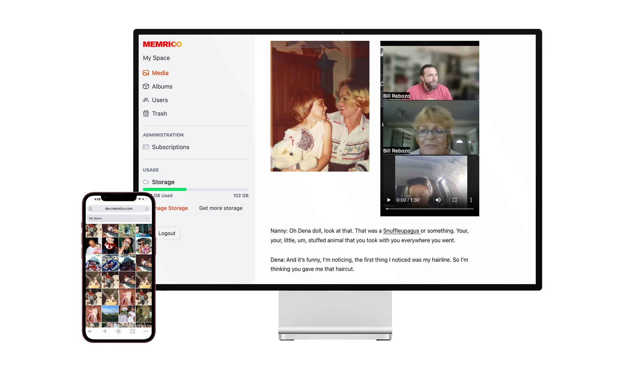 Memrico family photo organization platform